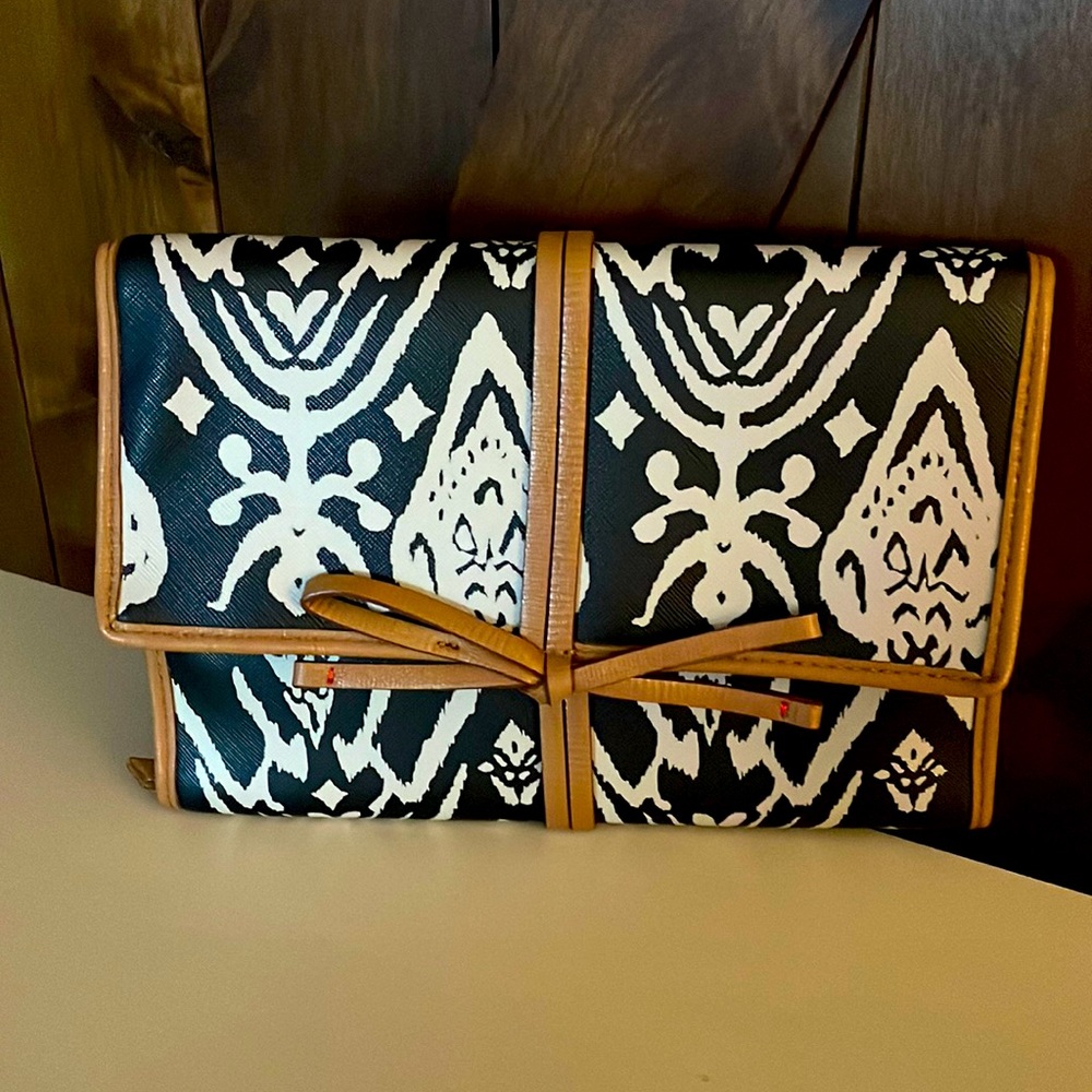Stella & Dot Pretty Ikat Jewelry Travel Organizer - EUC